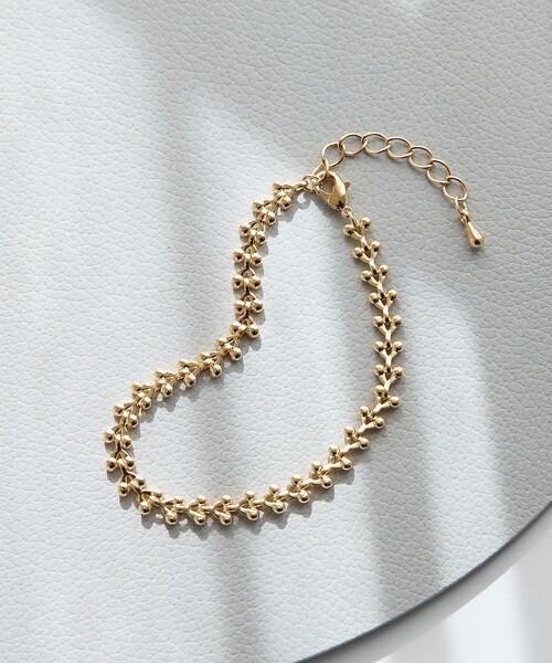 collex(コレックス)の「【dignif】【金属アレルギー対応】ロウリーブスブレスレット(ブレスレット・レディース・ゴールド/シルバー・フリー)」の2枚目の写真