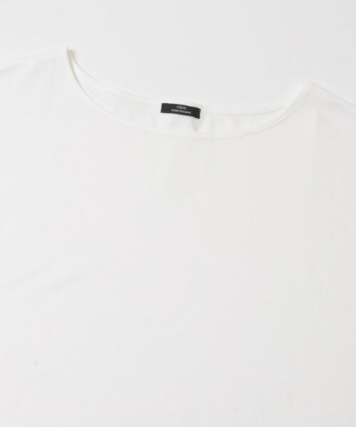 ITEMS URBANRESEARCH(アイテムズ アーバンリサーチ)の「シルケットボートネックロンTシャツ(Tシャツ/カットソー・レディース・アイボリー/ブラック/チャコールグレー・FREE)」の9枚目の写真
