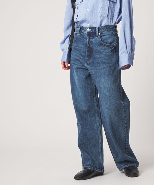 CITEN（シテン）の「＜CITEN＞エッセンシャルストレートデニム（デニムパンツ・レディース・コバルトブルー/ライトブルー/ブラック・S/M/L）」の8枚目の写真