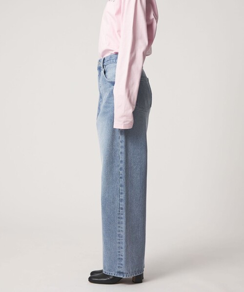 CITEN（シテン）の「＜CITEN＞エッセンシャルストレートデニム（デニムパンツ・レディース・コバルトブルー/ライトブルー/ブラック・S/M/L）」の12枚目の写真