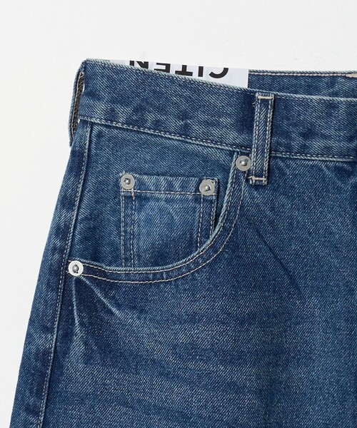 CITEN（シテン）の「＜CITEN＞エッセンシャルストレートデニム（デニムパンツ・レディース・コバルトブルー/ライトブルー/ブラック・S/M/L）」の17枚目の写真