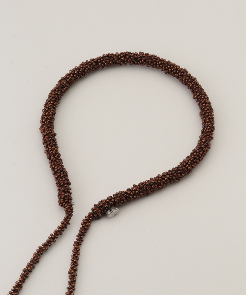 EDIT. FOR LULU(エディットフォールル)の「【MERRMA/メルマ】BEAD HEADBAND(その他小物・レディース・ブラウン・FREE)」の7枚目の写真