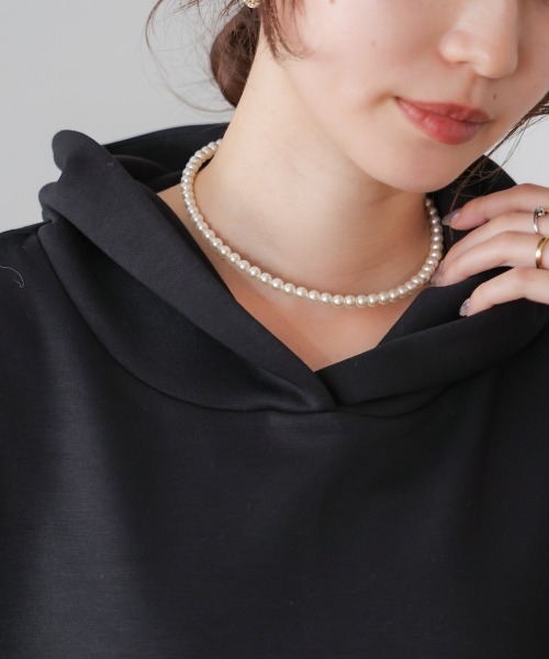 Bou Jeloud（ブージュルード）の「ワイヤーボールネックレス（ネックレス・レディース・アイボリー/ゴールド/シルバー・ONESIZE）」の2枚目の写真