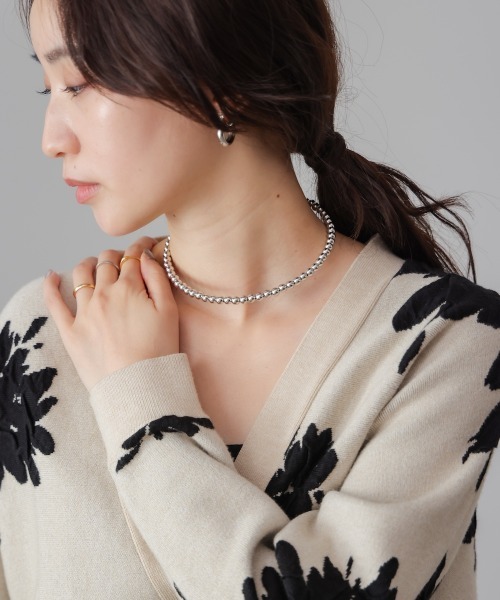 Bou Jeloud（ブージュルード）の「ワイヤーボールネックレス（ネックレス・レディース・アイボリー/ゴールド/シルバー・ONESIZE）」の9枚目の写真