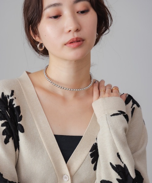 Bou Jeloud（ブージュルード）の「ワイヤーボールネックレス（ネックレス・レディース・アイボリー/ゴールド/シルバー・ONESIZE）」の10枚目の写真