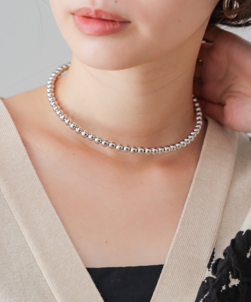 Bou Jeloud（ブージュルード）の「ワイヤーボールネックレス（ネックレス・レディース・アイボリー/ゴールド/シルバー・ONESIZE）」の11枚目の写真