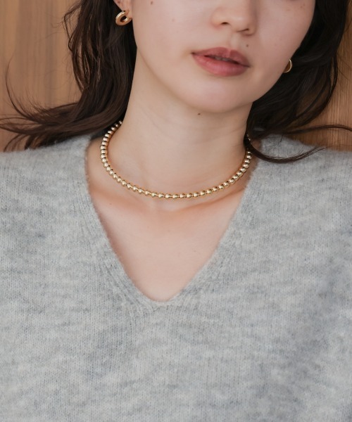 Bou Jeloud（ブージュルード）の「ワイヤーボールネックレス（ネックレス・レディース・アイボリー/ゴールド/シルバー・ONESIZE）」の12枚目の写真