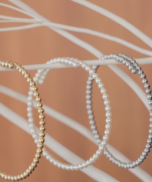 Bou Jeloud（ブージュルード）の「ワイヤーボールネックレス（ネックレス・レディース・アイボリー/ゴールド/シルバー・ONESIZE）」の5枚目の写真
