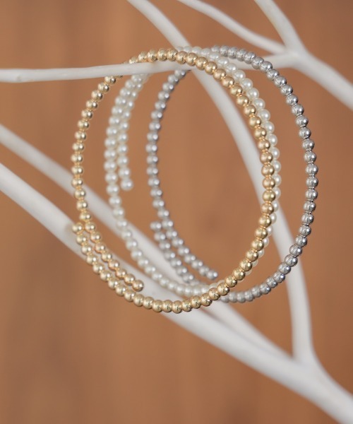 Bou Jeloud（ブージュルード）の「ワイヤーボールネックレス（ネックレス・レディース・アイボリー/ゴールド/シルバー・ONESIZE）」の6枚目の写真