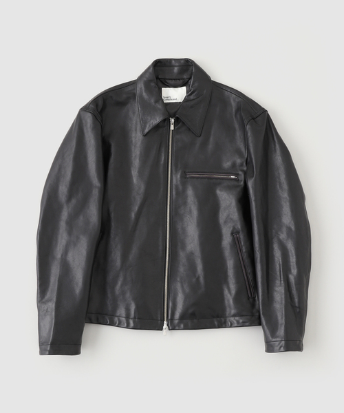 SimplyComplicated(シンプリーコンプリケイテッド)の「SimplyComplicated/シンプリーコンプリケイテッド WORKER LEATHER JACKET(ライダースジャケット・メンズ・ブラック・2/1)」の1枚目の写真