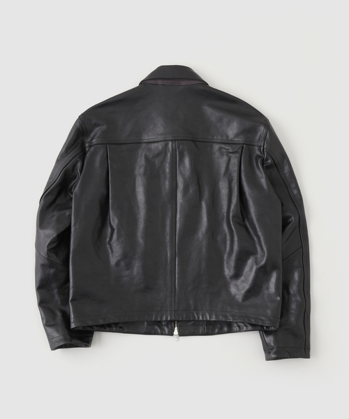 SimplyComplicated(シンプリーコンプリケイテッド)の「SimplyComplicated/シンプリーコンプリケイテッド WORKER LEATHER JACKET(ライダースジャケット・メンズ・ブラック・2/1)」の2枚目の写真