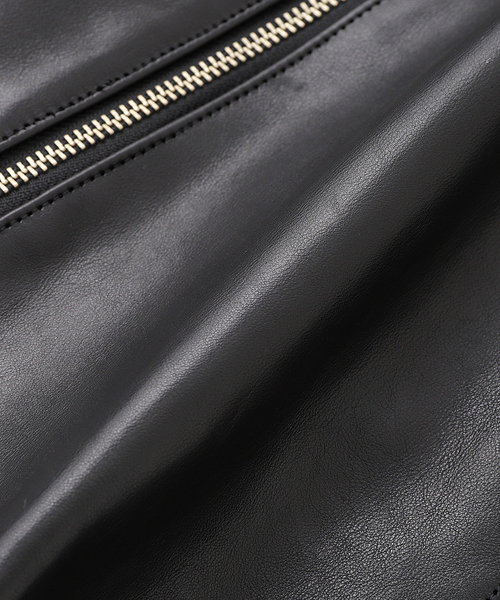 SimplyComplicated(シンプリーコンプリケイテッド)の「SimplyComplicated/シンプリーコンプリケイテッド WORKER LEATHER JACKET(ライダースジャケット・メンズ・ブラック・2/1)」の5枚目の写真