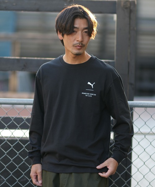 PUMA(プーマ)の「PUMA/プーマ 長袖 Tシャツ ロンT モンスターハンターワイルズ コラボレーション 636485(Tシャツ/カットソー・メンズ・ブラック/ホワイト・XL/L/M)」の13枚目の写真