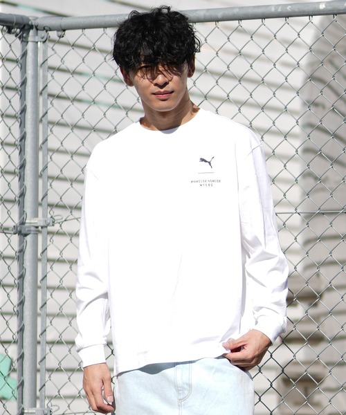 PUMA(プーマ)の「PUMA/プーマ 長袖 Tシャツ ロンT モンスターハンターワイルズ コラボレーション 636485(Tシャツ/カットソー・メンズ・ブラック/ホワイト・XL/L/M)」の3枚目の写真