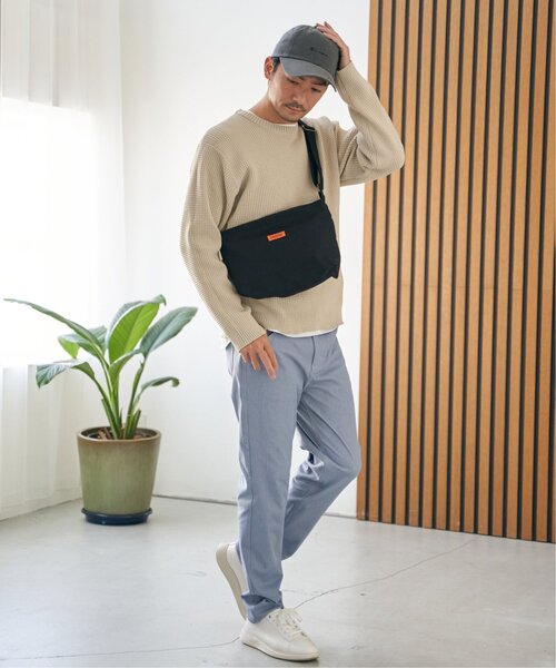 UNIVERSAL OVERALL(ユニバーサルオーバーオール)の「UNIVERSAL OVERALL ユニバーサルオーバーオール キャンバスダブルフェイスショルダーバッグ(ショルダーバッグ・メンズ・ブラック/グレー/オフホワイト/ブルー・FREE)」の22枚目の写真