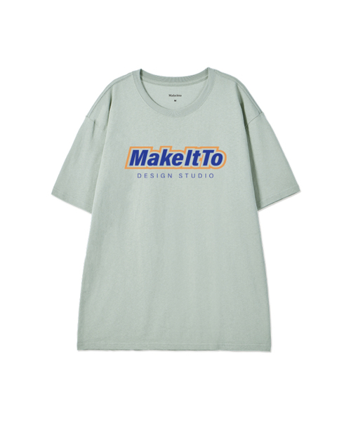 MAKEITTO（メイキット）の「[BORDER LOGO] CREW NECK TEE_MINT（Tシャツ/カットソー・メンズ・その他・MEDIUM/LARGE/X-LARGE/XX-LARGE）」の2枚目の写真