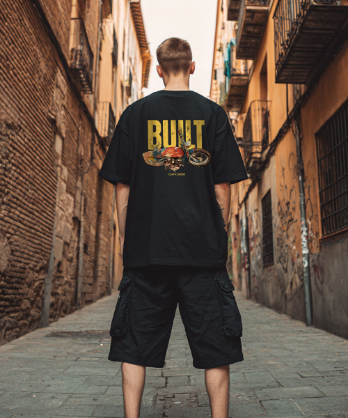 OHP(ワンハンドレッドパーセント)の「OHPxGOODD bの始まり セミオーバー 半袖Tシャツ(Tシャツ/カットソー・メンズ・ホワイト/ブラック・LARGE/X-LARGE/XX-LARGE/XXX-LARGE/S(90)/M(95)/XXXX-LARGE)」の6枚目の写真