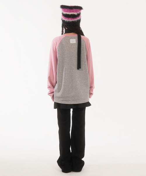 FANYOUNG（ファンヤング）の「ラビットハウス ラグランT グレー ピンク（Tシャツ/カットソー・レディース・その他・FREE）」の8枚目の写真