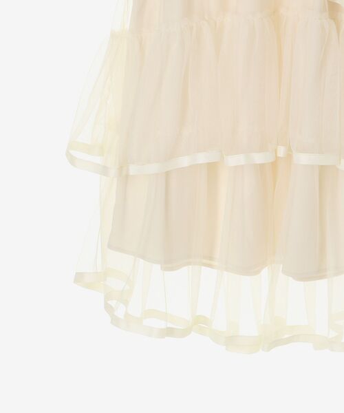 MAJESTIC LEGON（マジェスティックレゴン）の「バックレースアップチュールスカート（スカート・レディース・アイボリー/ブラック/グレー・MEDIUM）」の9枚目の写真