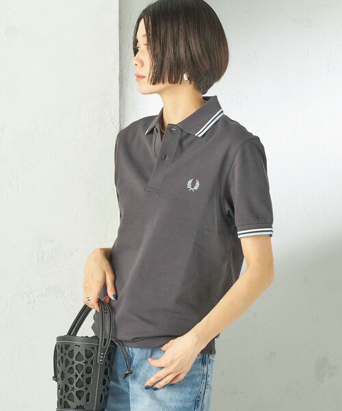 FRED PERRY(フレッドペリー)の「FRED PERRY:M3600 TWIN TIPPED POLO(ポロシャツ・レディース・ベージュ/ダークグレー/オリーブ/ナチュラル・ONE SIZE)」の17枚目の写真