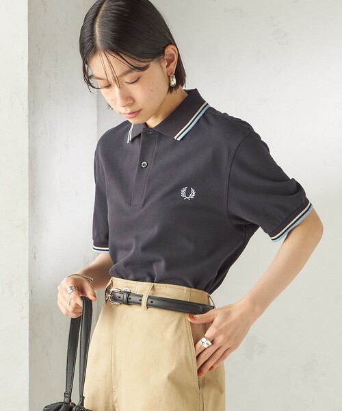FRED PERRY(フレッドペリー)の「FRED PERRY:M3600 TWIN TIPPED POLO(ポロシャツ・レディース・ベージュ/ダークグレー/オリーブ/ナチュラル・ONE SIZE)」の21枚目の写真