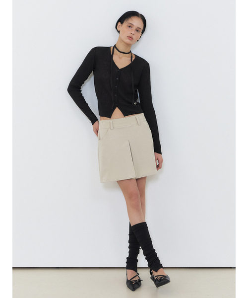 ETMON(エトモン)の「Linen Scarf Knit Cardigan, Black(カーディガン/ボレロ・レディース・その他・FREE)」の4枚目の写真