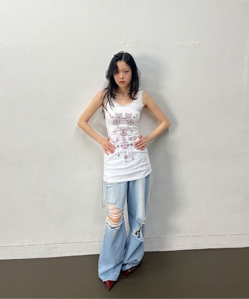 Midnight Move(ミッドナイトムーブ)の「dg ws pants (black)(デニムパンツ・レディース・その他・S/M)」の18枚目の写真