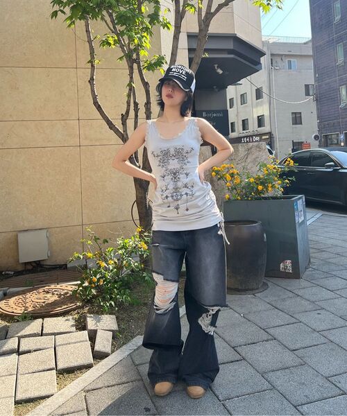 Midnight Move(ミッドナイトムーブ)の「dg ws pants (black)(デニムパンツ・レディース・その他・S/M)」の14枚目の写真