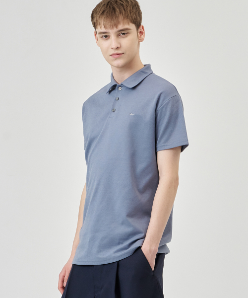 THE-ABON（エイボン）の「空のベーシックカラティチャコール（ポロシャツ・メンズ・その他・M/L/XL）」の3枚目の写真