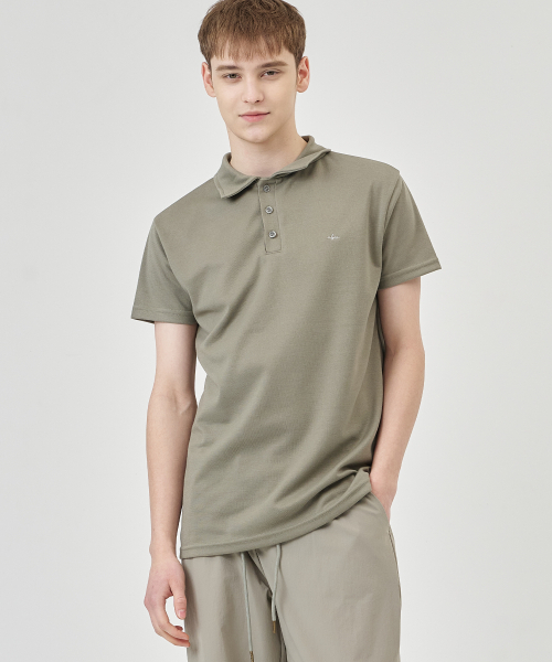 THE-ABON（エイボン）の「空のベーシックカラティチャコール（ポロシャツ・メンズ・その他・M/L/XL）」の4枚目の写真