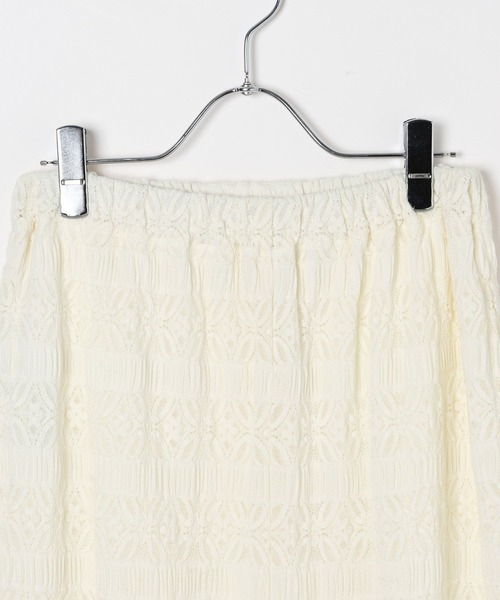 LEPSIM（レプシィム）の「起毛レースナロースカート　645144（スカート・レディース・アイボリー/ブラック・FREE）」の17枚目の写真