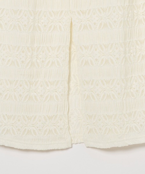 LEPSIM（レプシィム）の「起毛レースナロースカート　645144（スカート・レディース・アイボリー/ブラック・FREE）」の20枚目の写真