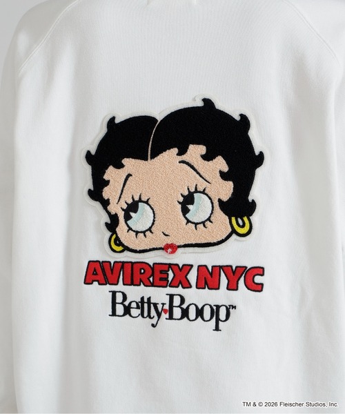 AVIREX× Betty Boop》CREW NECK SWEAT（スウェット）｜BETTY BOOP