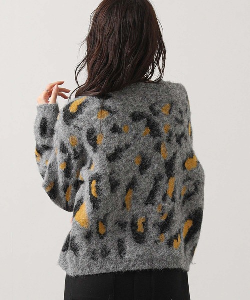 Gready Brilliant（グレディブリリアン）の「【WEB限定】レオパードニットカーディガン（カーディガン/ボレロ・レディース・ダークグレー/ライトグレー・FREE）」の9枚目の写真