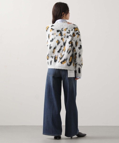 Gready Brilliant（グレディブリリアン）の「【WEB限定】レオパードニットカーディガン（カーディガン/ボレロ・レディース・ダークグレー/ライトグレー・FREE）」の21枚目の写真