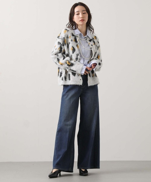 Gready Brilliant（グレディブリリアン）の「【WEB限定】レオパードニットカーディガン（カーディガン/ボレロ・レディース・ダークグレー/ライトグレー・FREE）」の20枚目の写真