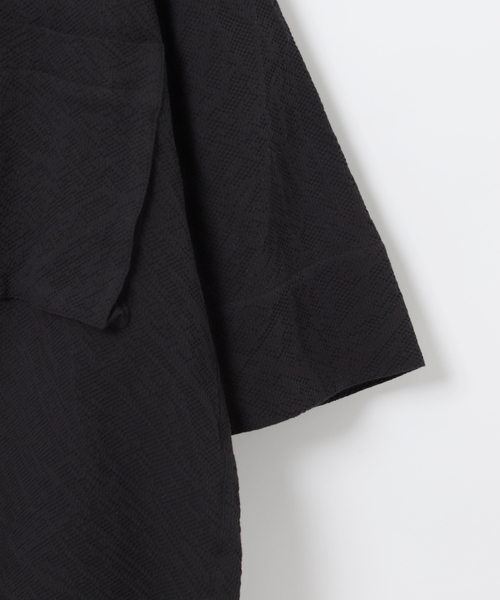 B.C STOCK（ベーセーストック）の「Deux Allures / ドゥ アリュール SASHIKO ハーフジップシャツ（シャツ/ブラウス・メンズ・ブルー/ブラック/アイボリー・FREE）」の21枚目の写真