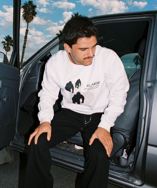 XLARGE（エクストララージ）の「JUNGLE OPERATIONS L/S TEE（Tシャツ/カットソー・メンズ・ブラック/ホワイト/ネイビー・S/M/L/XL）」の2枚目の写真