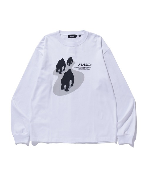 XLARGE（エクストララージ）の「JUNGLE OPERATIONS L/S TEE（Tシャツ/カットソー・メンズ・ブラック/ホワイト/ネイビー・S/M/L/XL）」の15枚目の写真