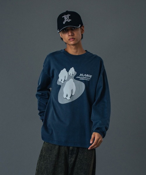 XLARGE（エクストララージ）の「JUNGLE OPERATIONS L/S TEE（Tシャツ/カットソー・メンズ・ブラック/ホワイト/ネイビー・S/M/L/XL）」の17枚目の写真