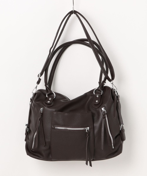 apres jour mignon(アプレジュールミニョン)の「【apresjour mignon×ARIAZ】マルチポケット2wayトートバッグ(トートバッグ・レディース・オフホワイト/ブラック/ダークブラウン・ONESIZE)」の10枚目の写真