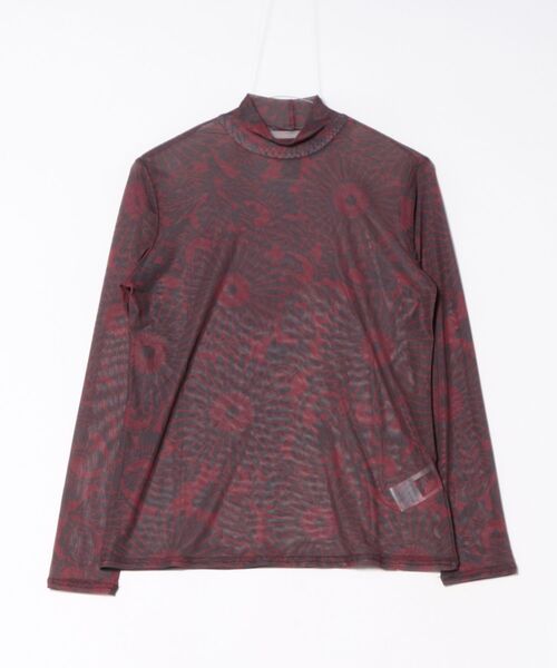 カヤ（カヤ）の「【カヤ】型うつしシアーインナートップス（Tシャツ/カットソー・レディース・ブルー/ホワイト/スミクロ/パープル/エンジ・FREE）」の5枚目の写真