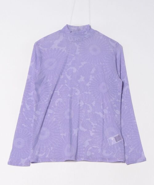 カヤ（カヤ）の「【カヤ】型うつしシアーインナートップス（Tシャツ/カットソー・レディース・ブルー/ホワイト/スミクロ/パープル/エンジ・FREE）」の4枚目の写真