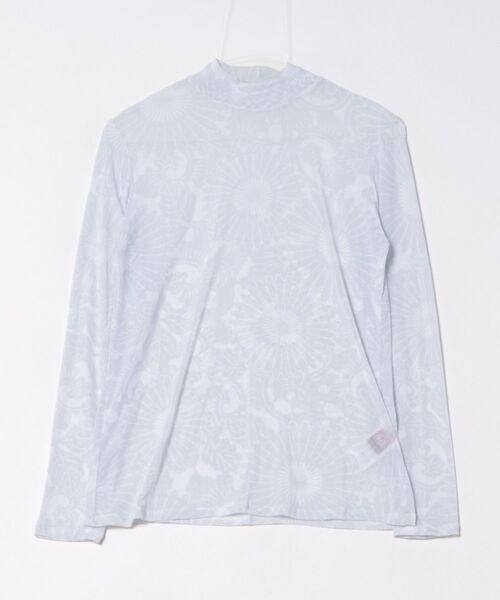 カヤ（カヤ）の「【カヤ】型うつしシアーインナートップス（Tシャツ/カットソー・レディース・ブルー/ホワイト/スミクロ/パープル/エンジ・FREE）」の2枚目の写真