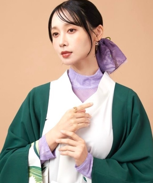 カヤ（カヤ）の「【カヤ】型うつしシアーインナートップス（Tシャツ/カットソー・レディース・ブルー/ホワイト/スミクロ/パープル/エンジ・FREE）」の7枚目の写真