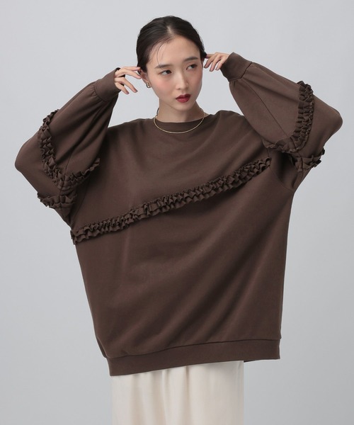 Lace-Trim Vegan Leather Tunic/レーストリムヴィーガンレザー