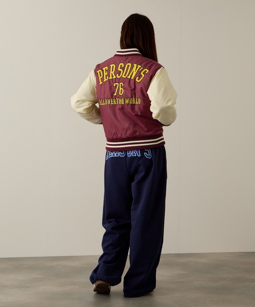 PERSON'S(パーソンズ)の「PERSON'S 別注デザイン スタジャン(スタジャン・レディース・レッド/ネイビー・S/FREE)」の9枚目の写真