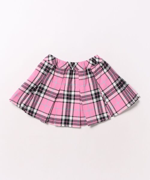 HYSTERIC MINI(ヒステリックミニ)の「BOX LOGO刺繍 タータンチェック プリーツスカート(スカート・キッズ・ピンク系その他・100)」の2枚目の写真