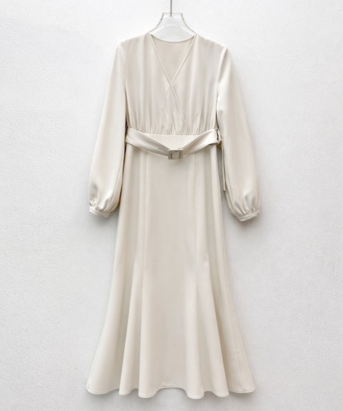 SAISON DE PAPILLON(セゾンドパピヨン)の「【新作登場!】カシュクール きれいめ 通勤 レディース ワンピース 卒業式 入学式(ワンピース・レディース・ベージュ/ブラック・S/L/M)」の19枚目の写真