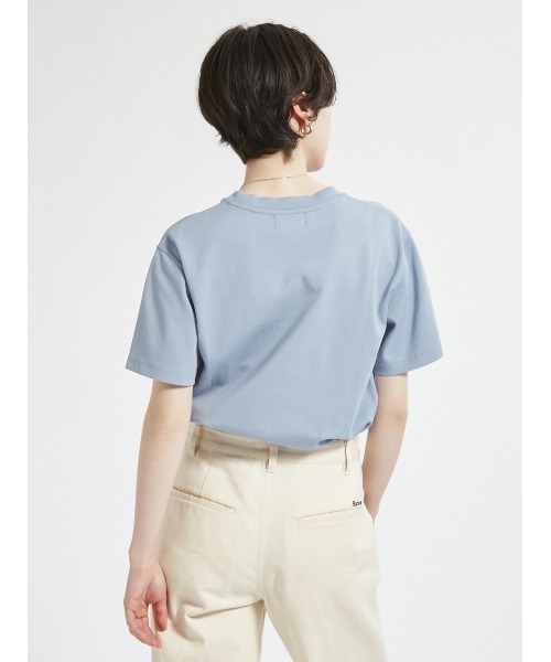 Barbour(バブアー)の「ワンポイントロゴ 胸ポケット TシャツJapan Exclusive(レディース)(Tシャツ/カットソー・レディース・ベージュ/ホワイト/ピンク/ブラック/ブルー・SMALL/MEDIUM)」の20枚目の写真